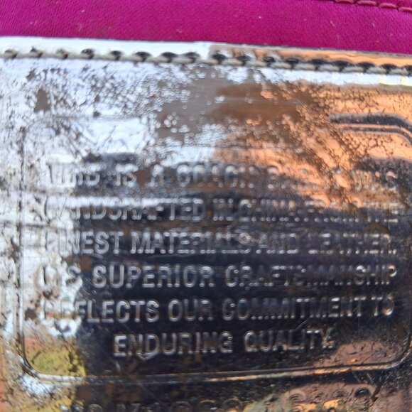 Coach Poppy Rocker 2 Way Satchel with Black Sequins/ Patent Leather - Picture 4 of 8